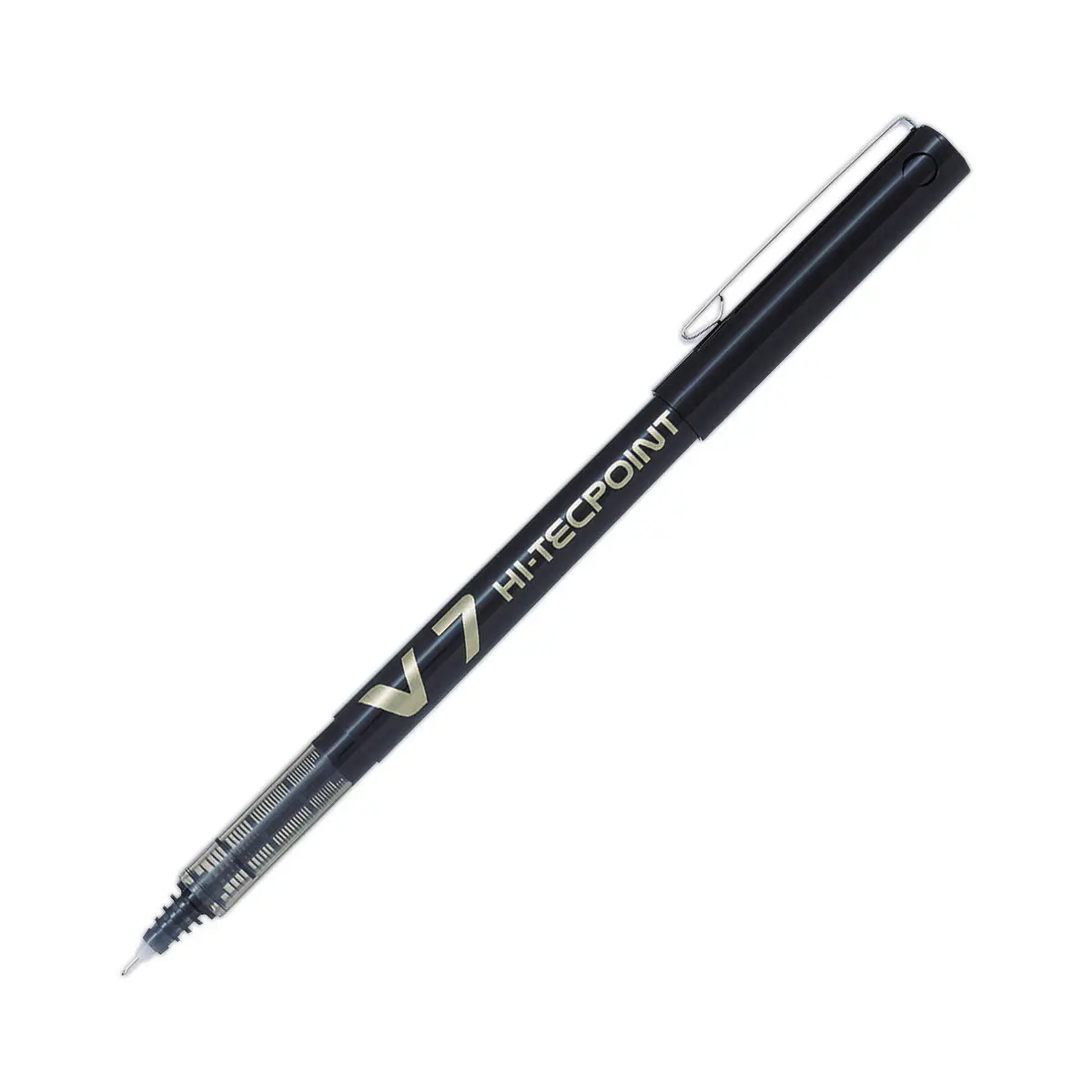 Rollerpen met naaldpunt Hi-Tecpoint V7 - Zwart - PILOT