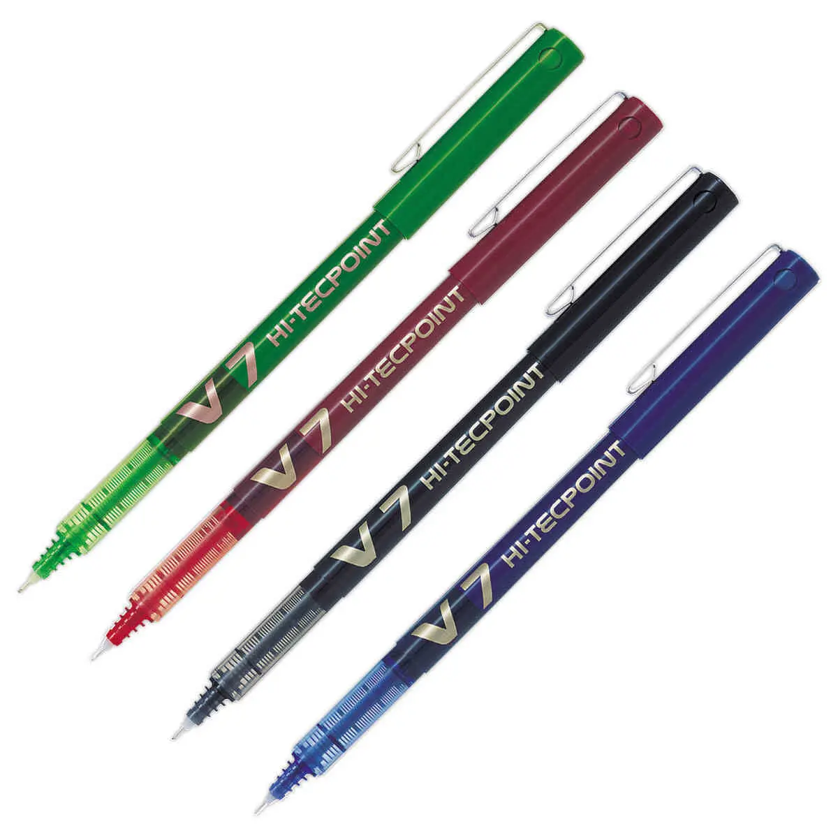 Rollerpen met naaldpunt Hi-Tecpoint V7 - Groen - PILOT
