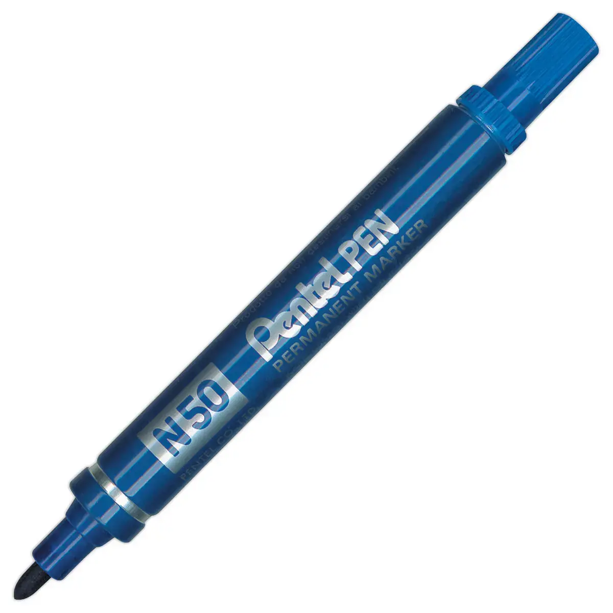 Permanente marker met ronde kogelpunt N50 - Blauw - PENTEL