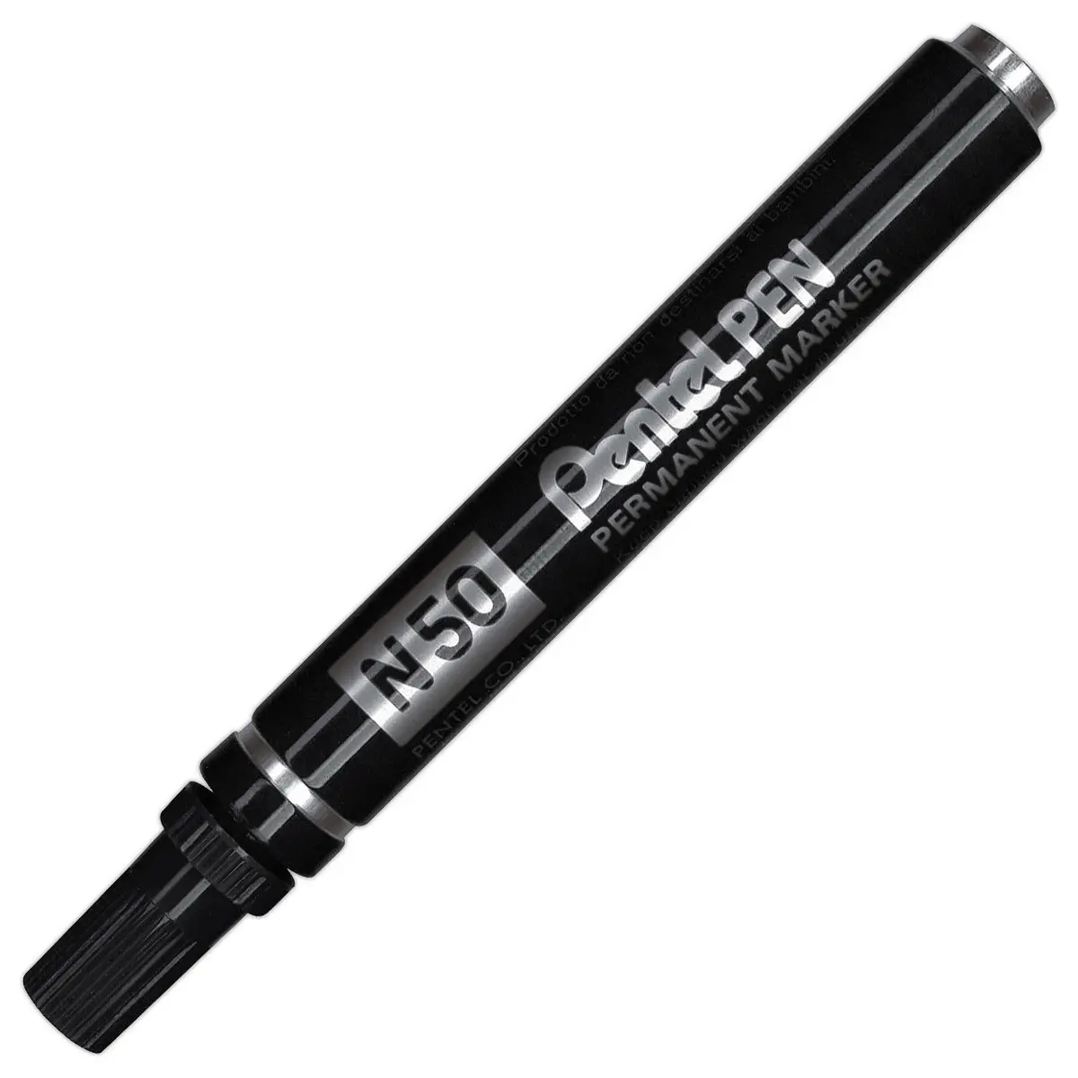 Permanente markeerstift N50 kogelpunt - Zwart - PENTEL 