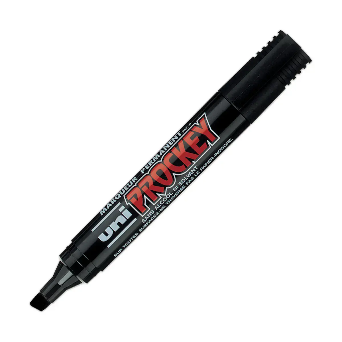 Permanent marker - Beitelpunt 5.7 mm - Zwart - UNI BALL
