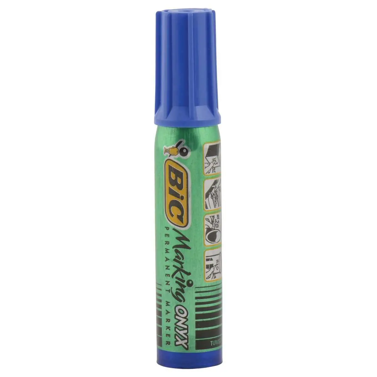Mini permanent marker Onyx 1482 - Ronde punt - Blauw - BIC