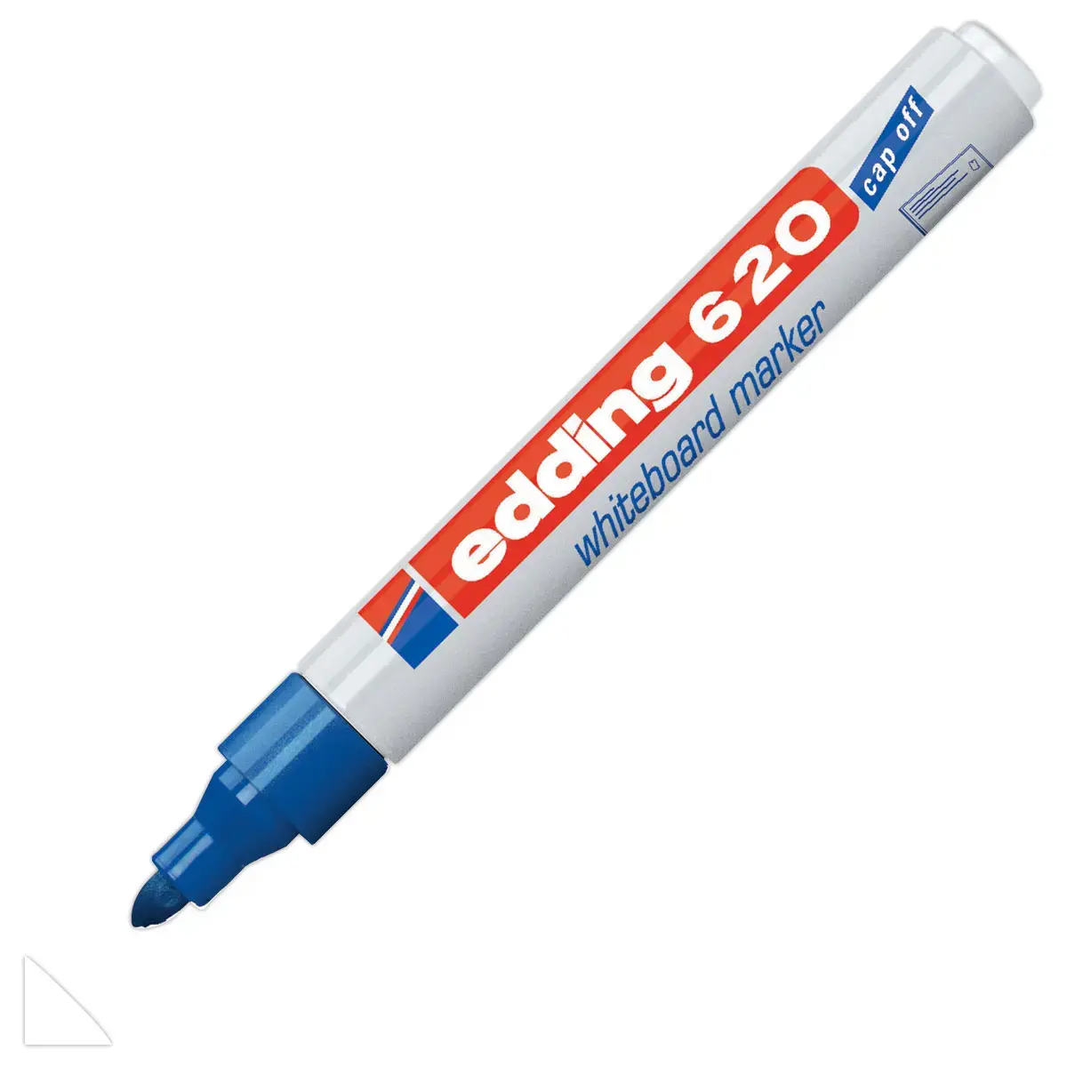 Droog uitwisbare marker 620 - Spitse punt - Blauw - EDDING