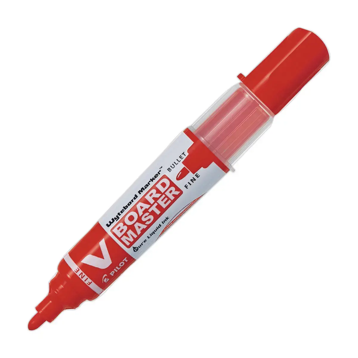 Droog uitwisbare en navulbare markeerstift V-Board Master Begreen - Rood - PILOT
