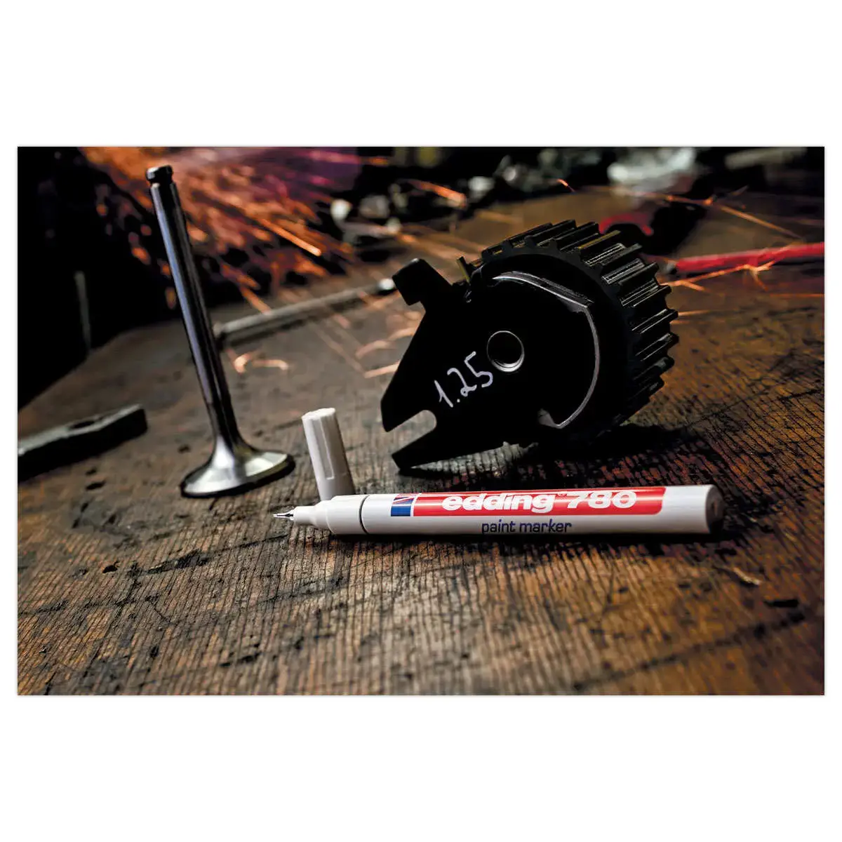 Verfmarker EDDING 780 - extra fijne punt- Wit