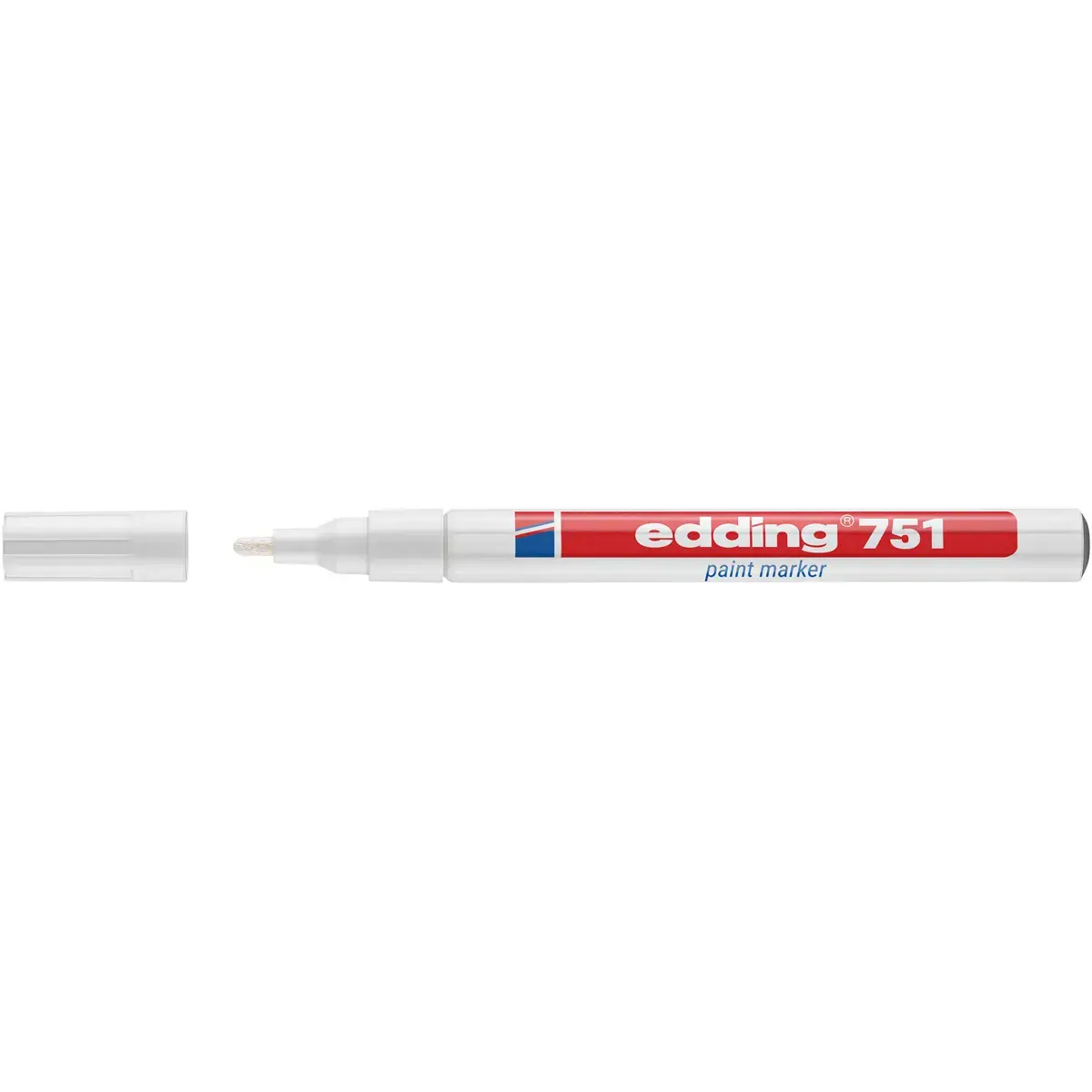 Verfmarker EDDING 751 - fijn schrift -Wit