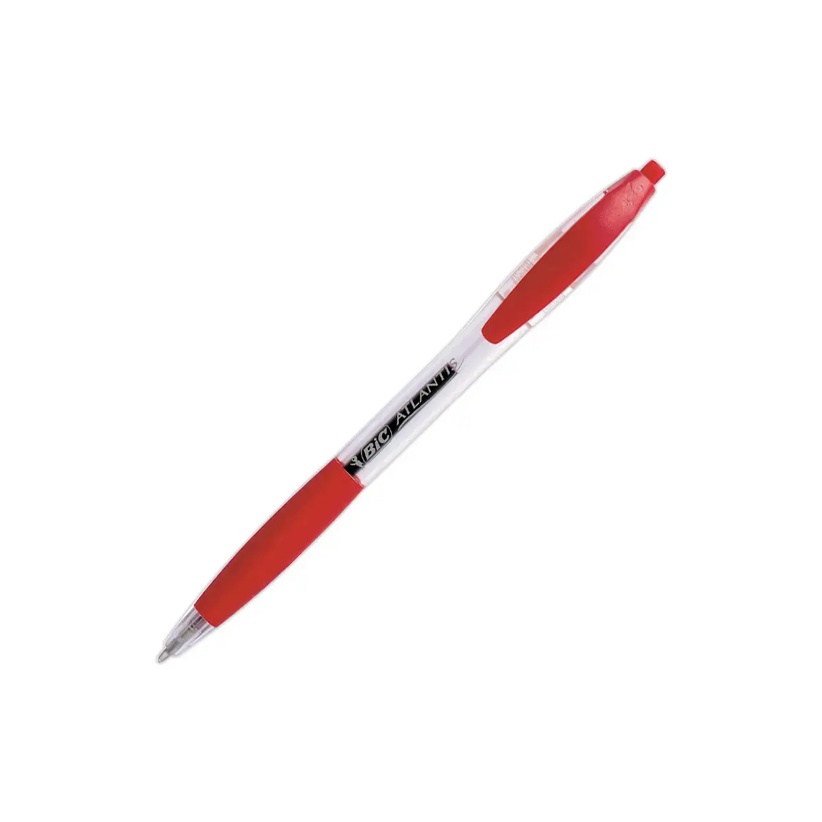 Intrekbare en navulbare balpen Atlantis Classic BIC - Rood. 