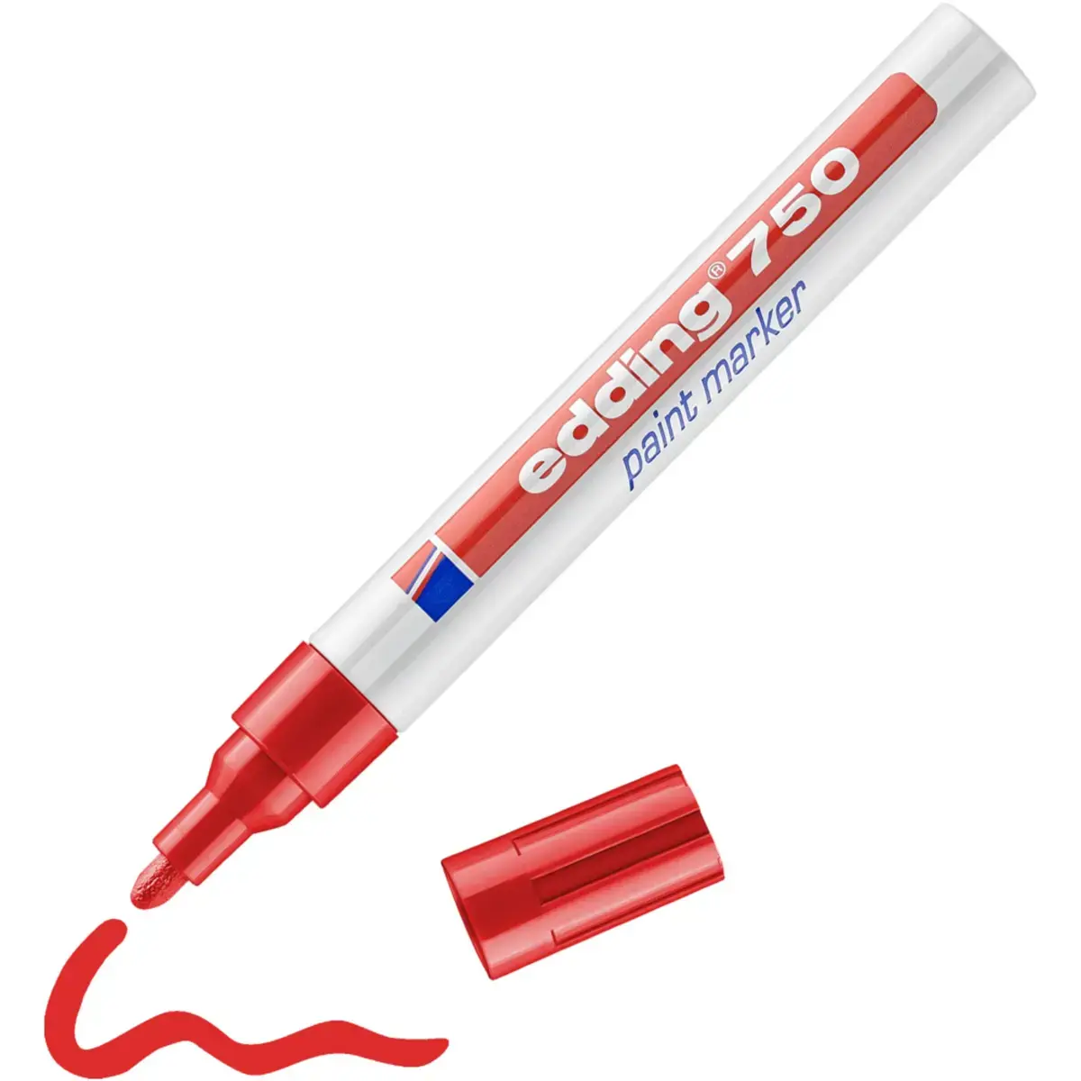 Verfmarker EDDING 750 medium punt - Rood 