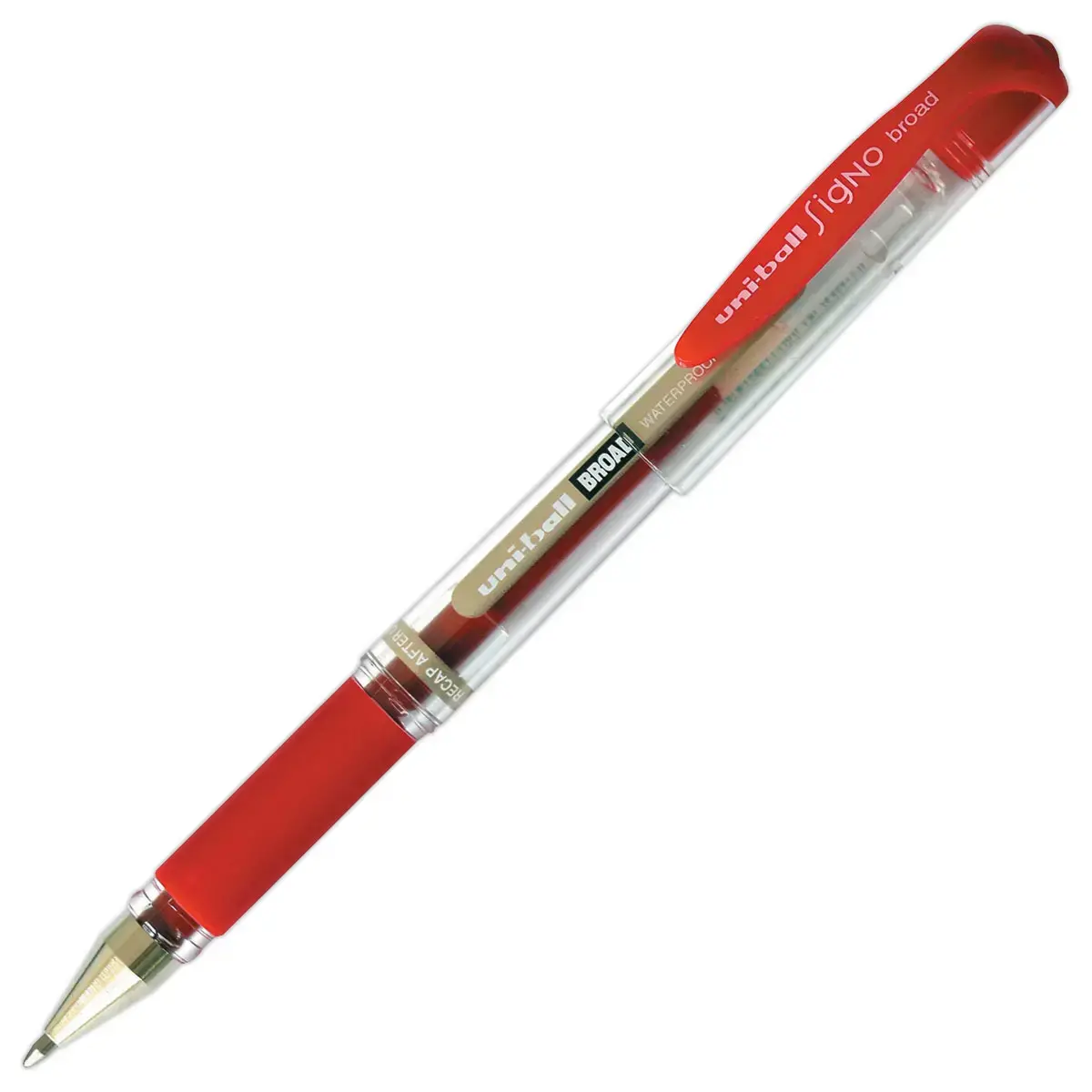 Gelbalpen Signo Broad - Breed schrift - Rood - UNI-BALL