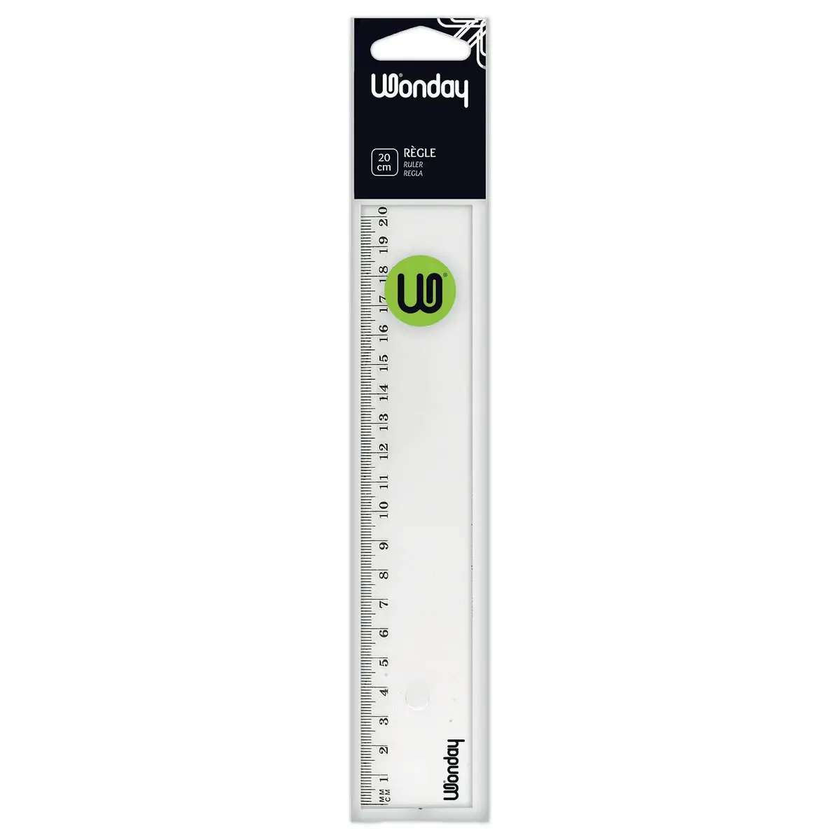 Plastic meetlat - 20 cm - basismodel