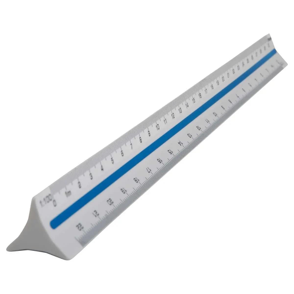 Driezijdig schaallineaal - lengte 30cm 