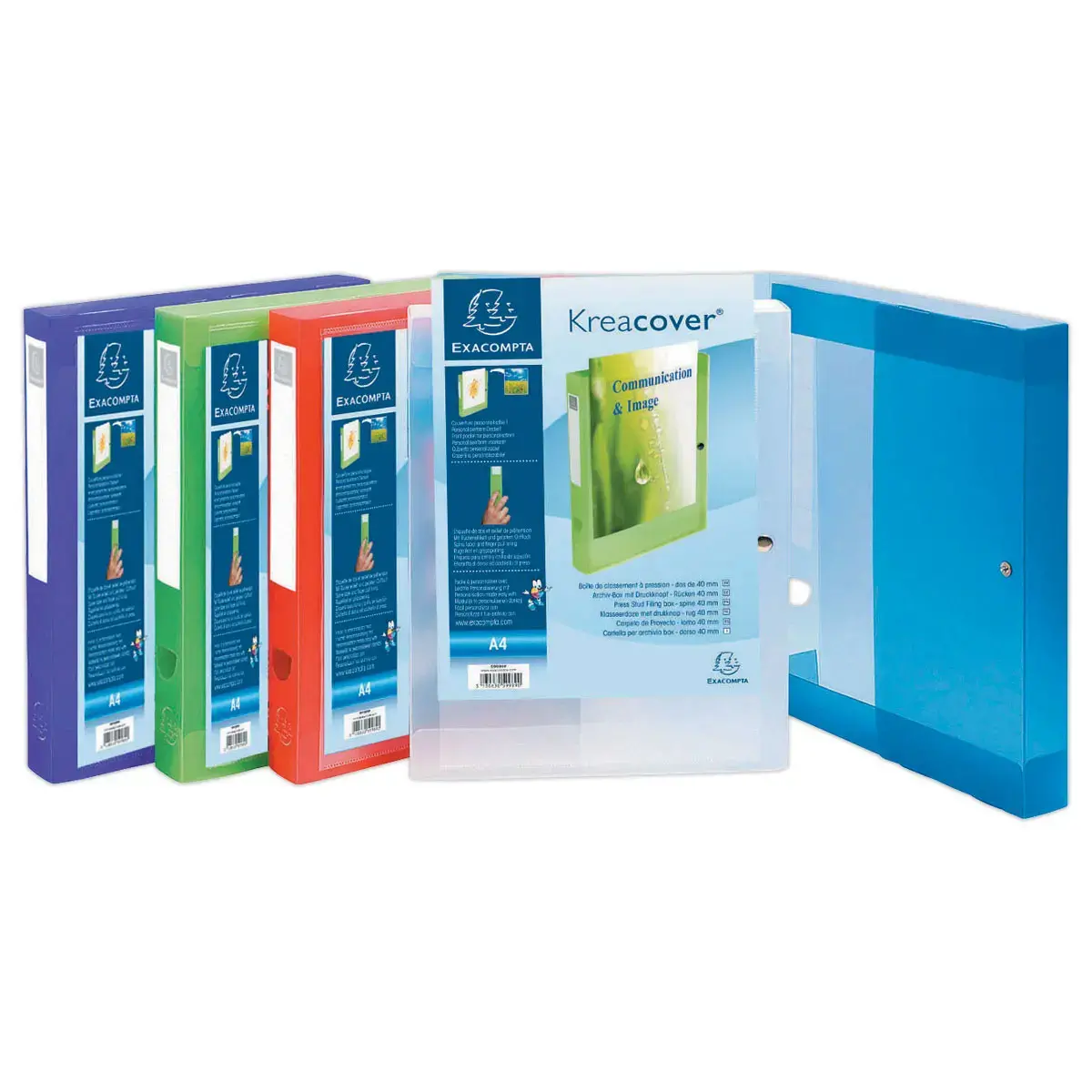 5 Chromaline Kreacover personaliseerbare archiefdoos - EXACOMPTA