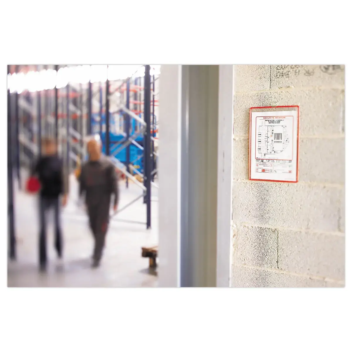 5 Hoezen met lussen om op te hangen - A4 -PVC - Diverse kleuren