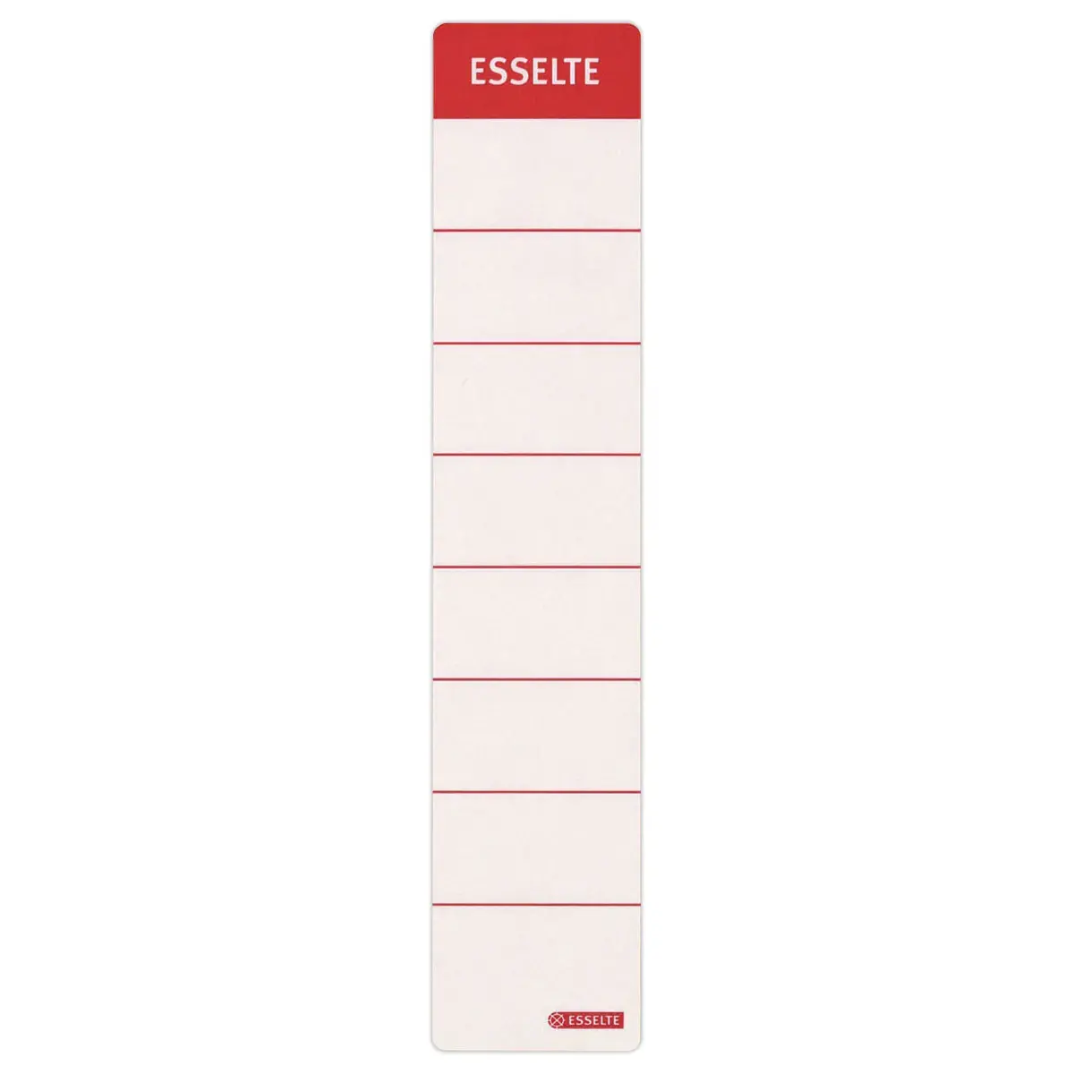 10  Zelfklevende etiketten 3,4 x 19 cm voor klasseermappen  rug 4 cm 