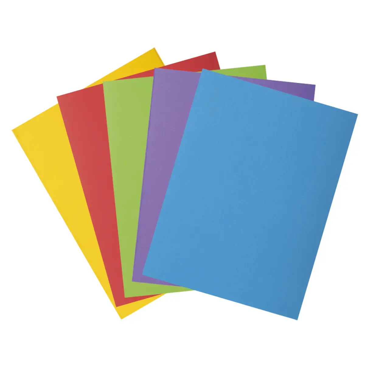 50 Dossiermappen met zijklep - 250 g - Levendige kleuren - EXACOMPTA