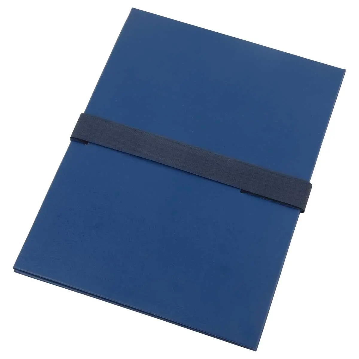 Map met klittenband en klep van Balacron - Donkerblauw - EXACOMPTA