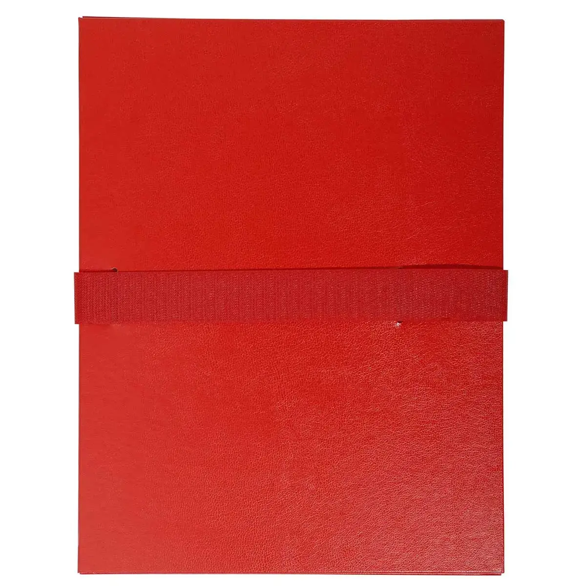 Map met klittenband en klep van Balacron - Rood - EXACOMPTA