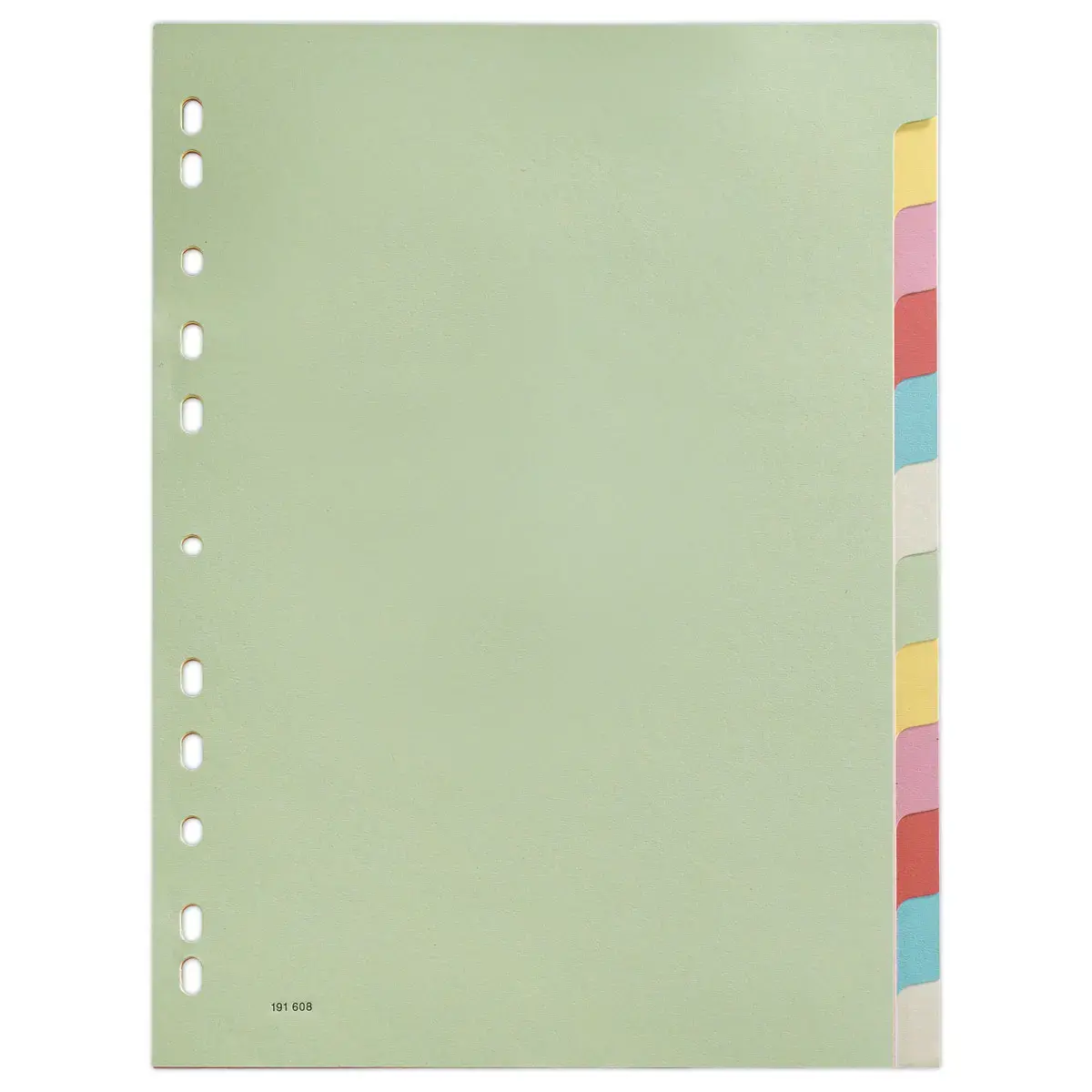 Set verdelers karton 2/10E  formaat A4 - 12 tabs 