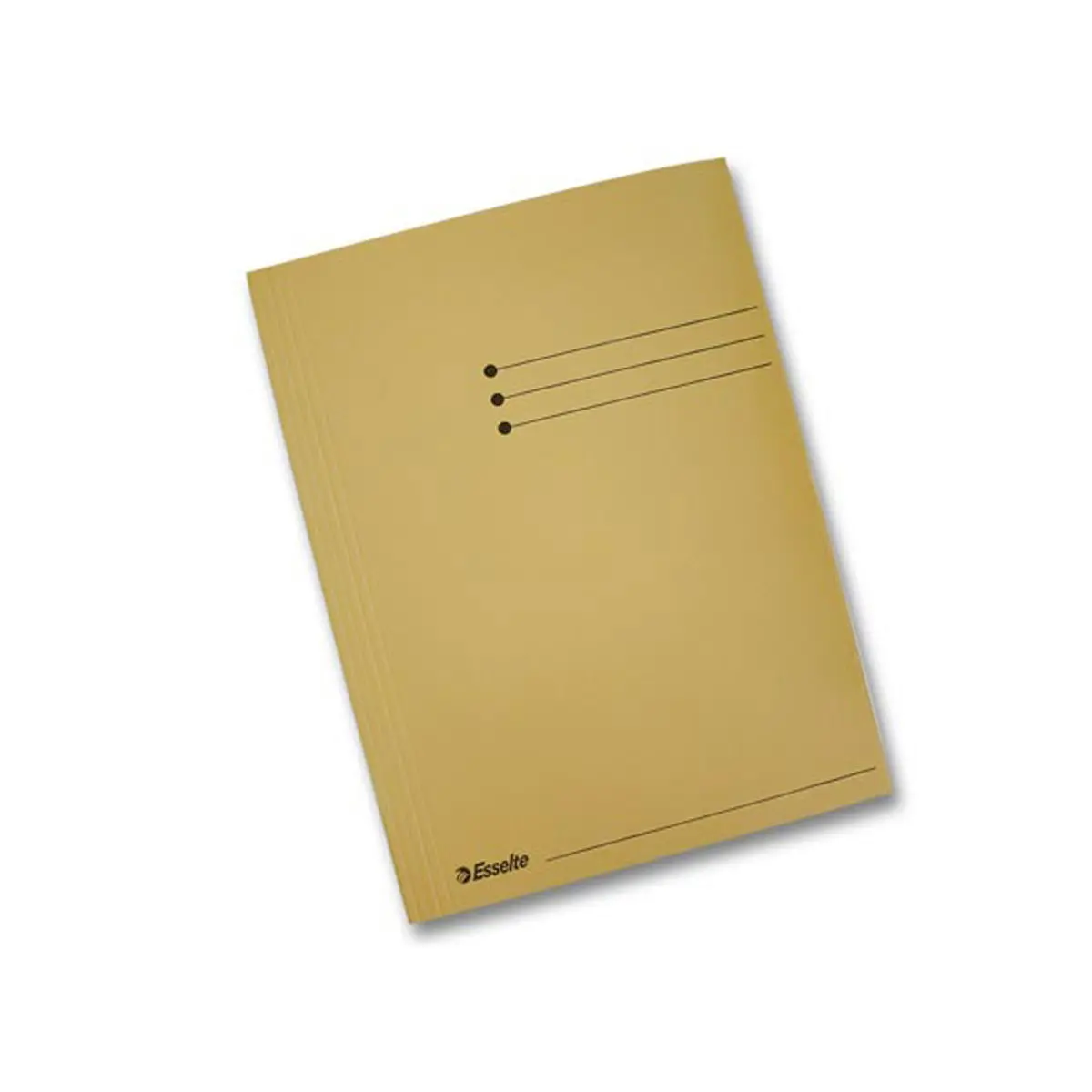 50 Kartonnen map met 3 flappen 300g - Folio-formaat beige - ESSELTE