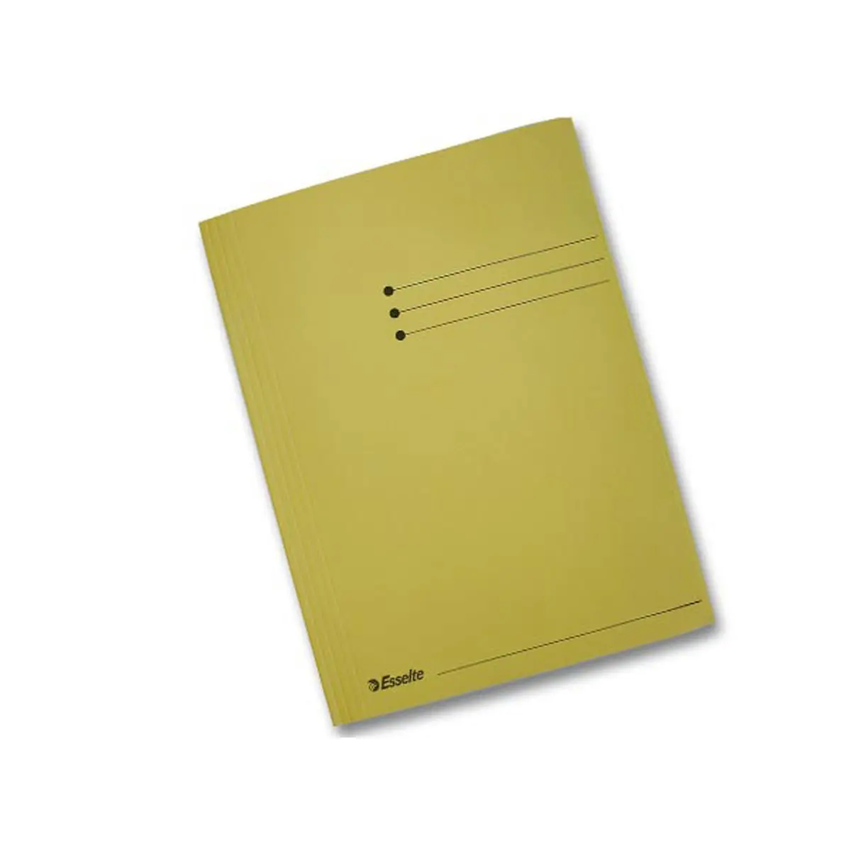 50  Kartonnen map met 3 flappen 300g - Folio-formaat geel - ESSELTE 
