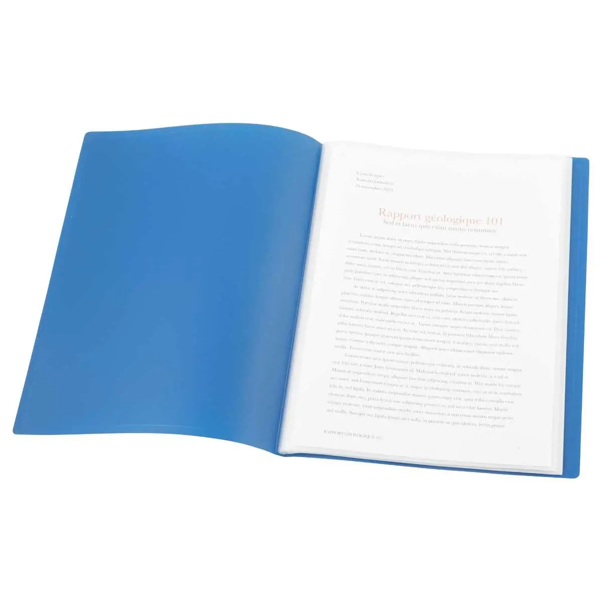 Voordelige presenteermap - A4 - 20 hoezen - Blauw 