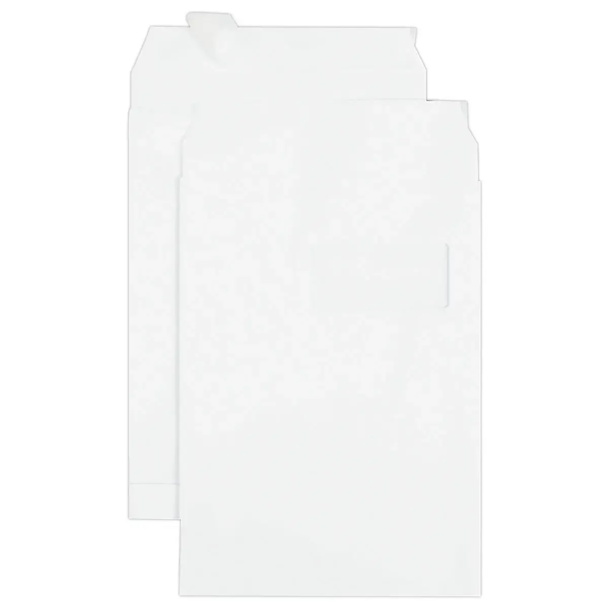 200  Akte-enveloppen kraft wit 229x324mm,venster 50x100 mm, zijvouw 30mm 