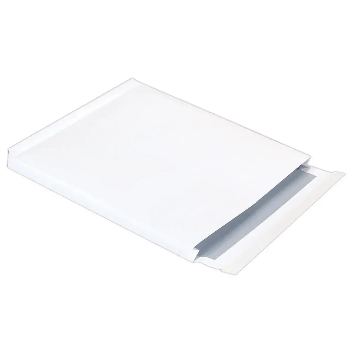 200  Akte-enveloppen kraft wit 229x324mm,venster 50x100 mm, zijvouw 30mm 