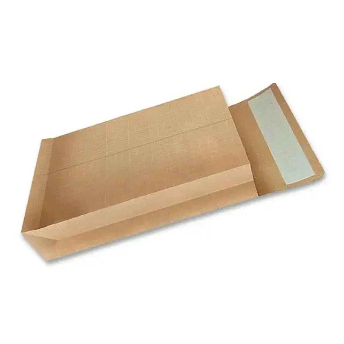 50  Enveloppen met zijvouw van wit kraft 120g 229x324mm met venster 50x105mm 