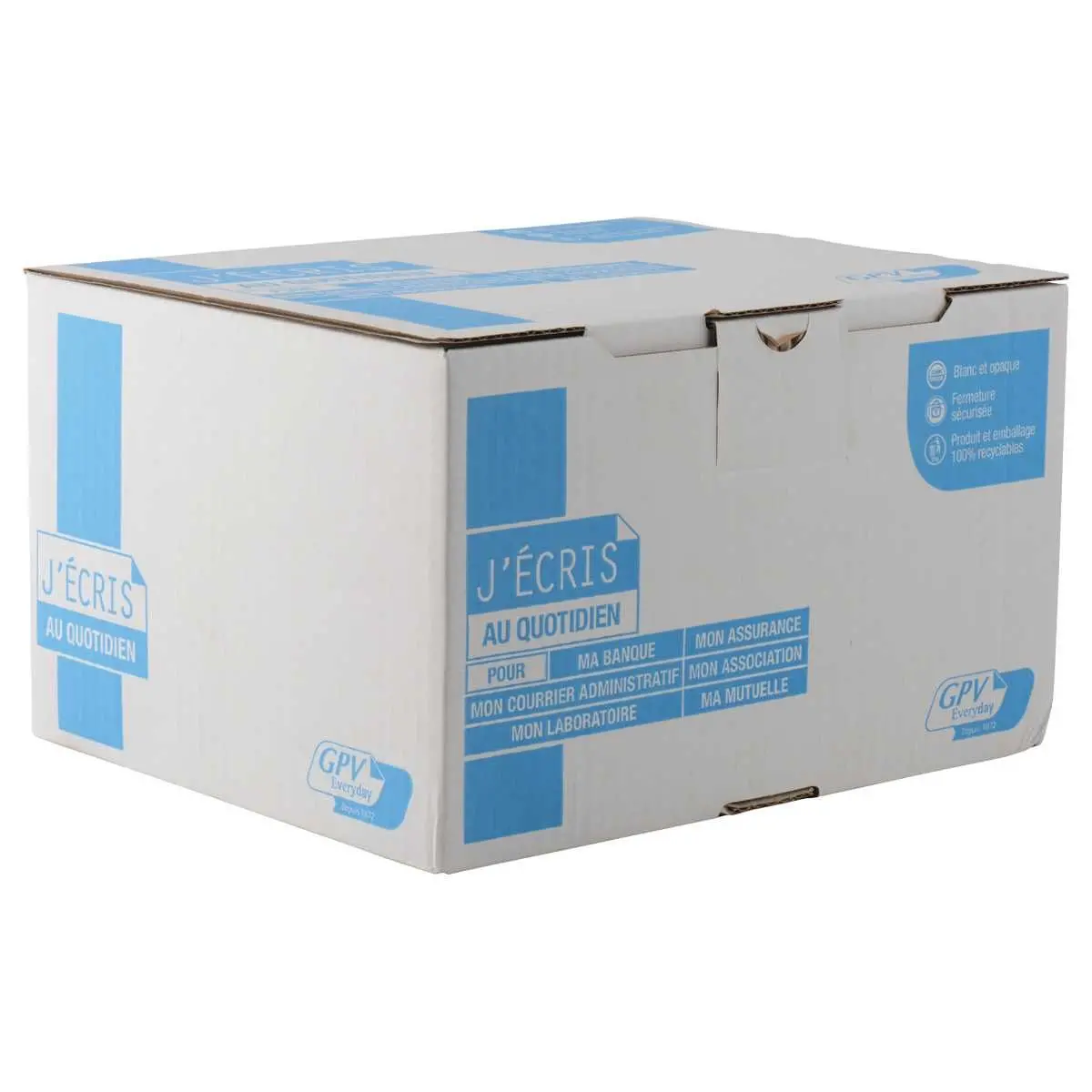 500  witte enveloppen 90g - 162x229mm  - siliconenband zonder venster - GPV 