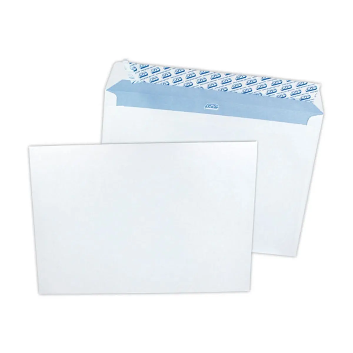 250  Witte enveloppen 90g GPV 162x229mm siliconestrook zonder venster 
