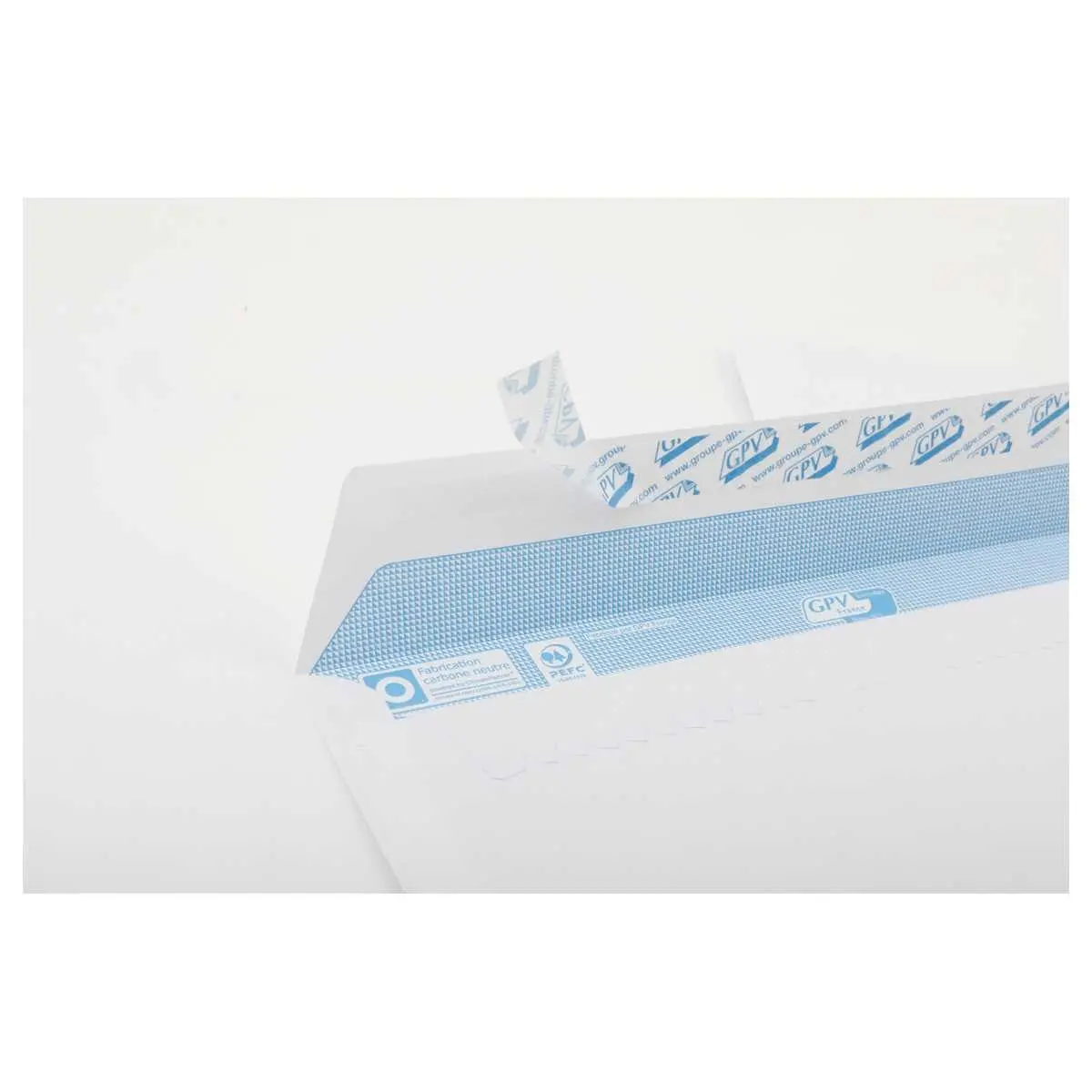 500 Witte enveloppen met stripseal en venster - 162 x 229 mm - GPV EVERY DAY