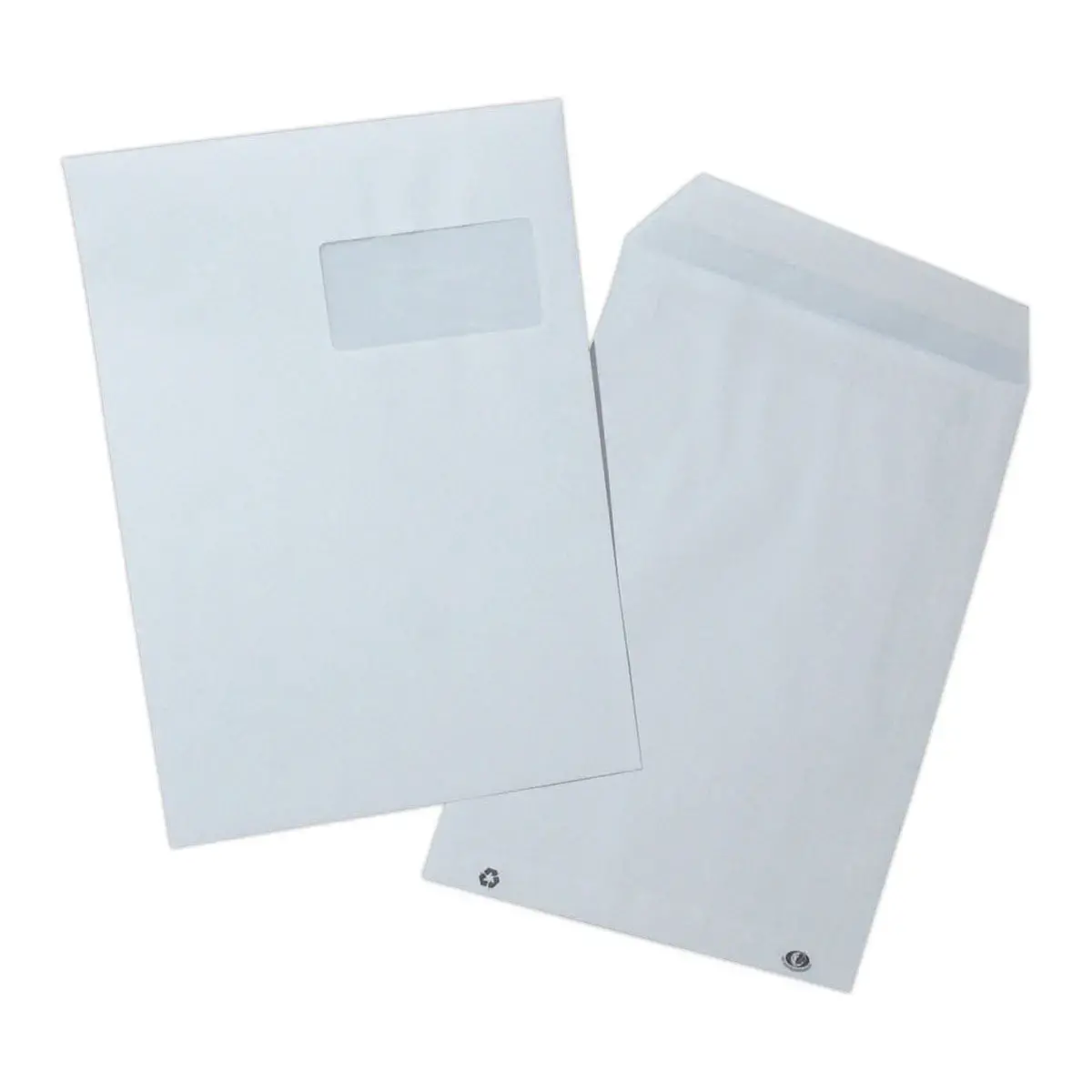 250 Zelfklevende akte-enveloppen 229x324 mm met venster 50x100 mm