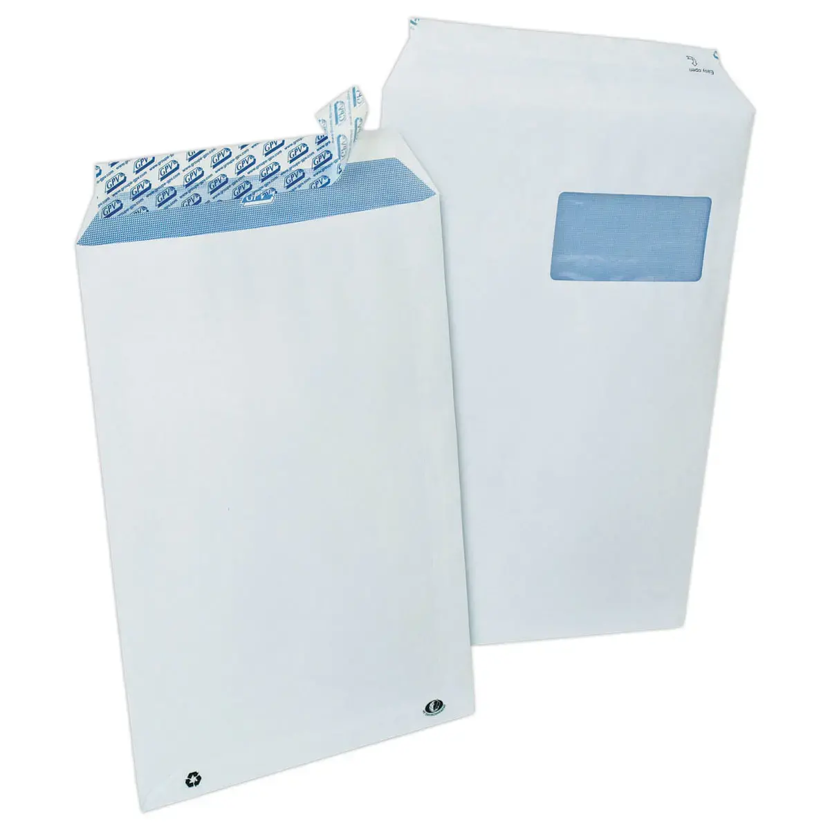 250 Akte-enveloppen 90g 229x324 mm met venster 50x100 mm