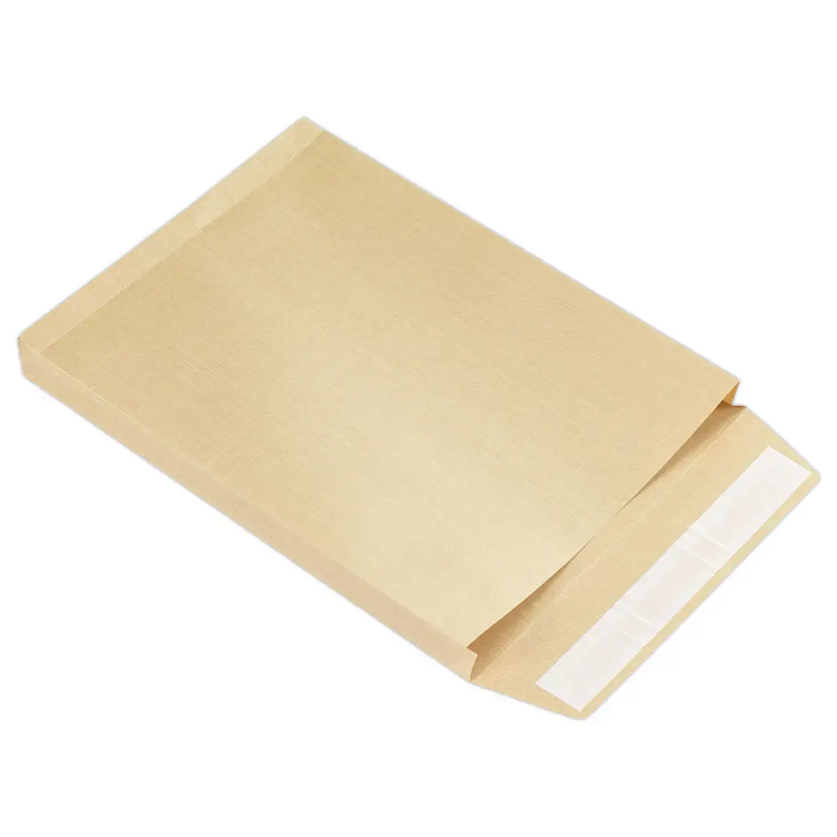 250 Omslagen met zijvouw in bruin kraft 120g - 229x324mm zonder venster