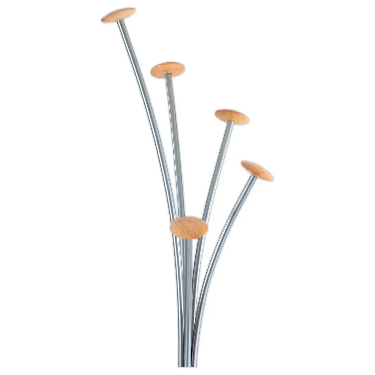 Festy kapstok - 5 hangers - Zilver - ALBA