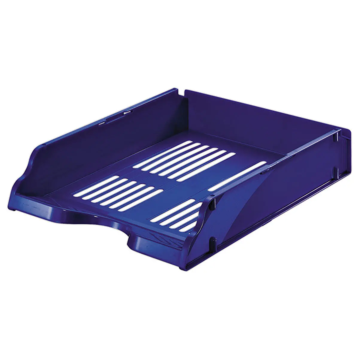Opengewerkt brievenbakje - blauw - VAL REX