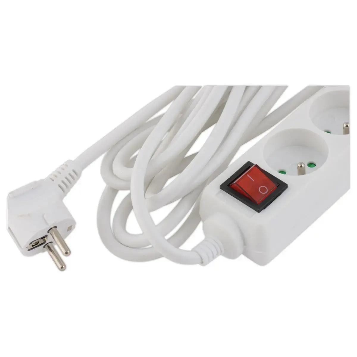 Contactdoos 5-voudig - schakelaar - kabel 4m 