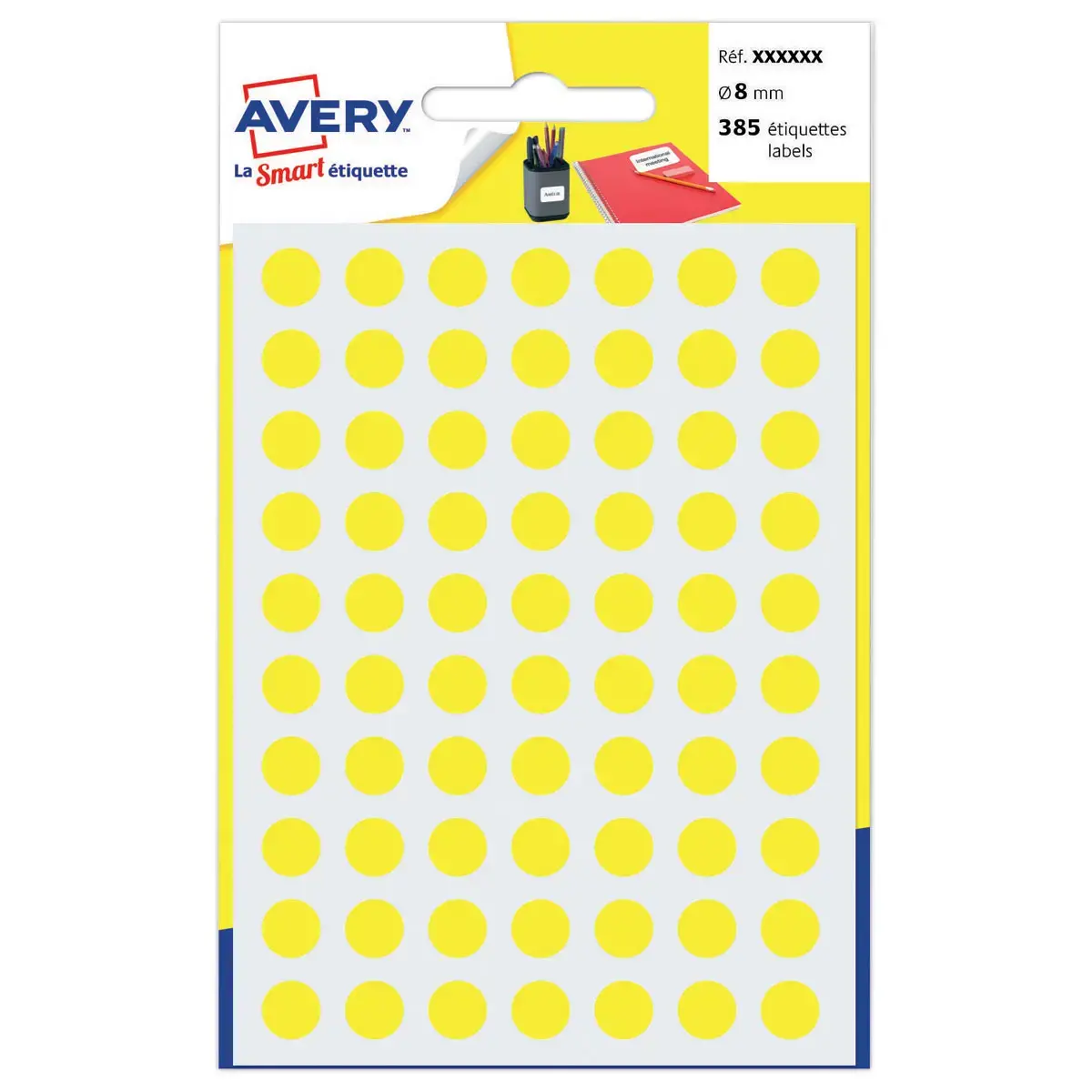 Set met 490 ronde stickers - Ø 8 mm - AVERY