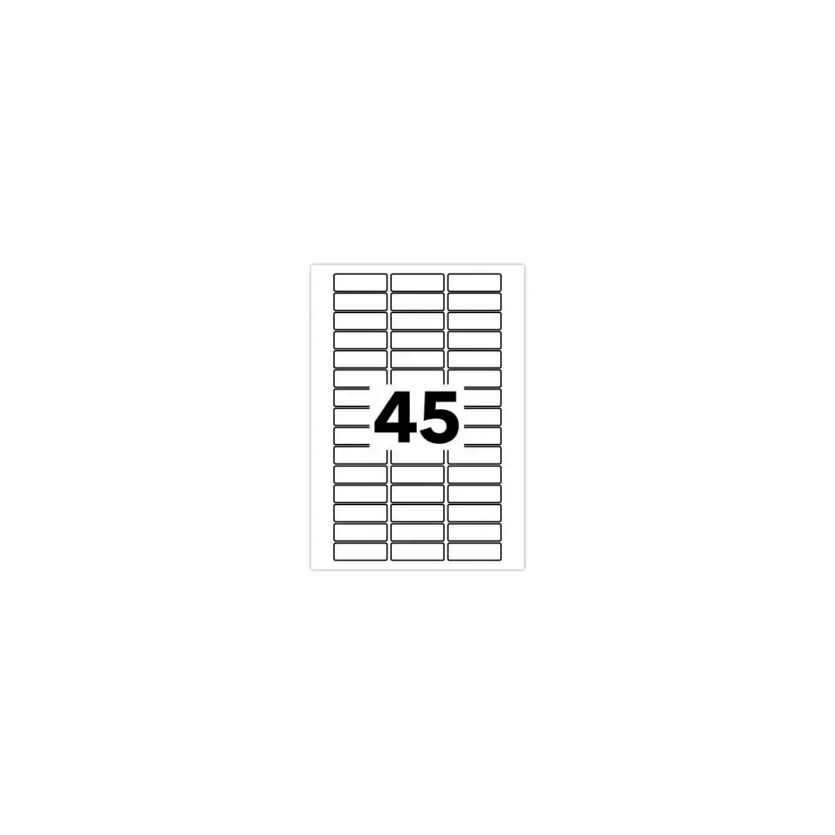 Witte etiketten B13 x H38 mm - 780 stuks 