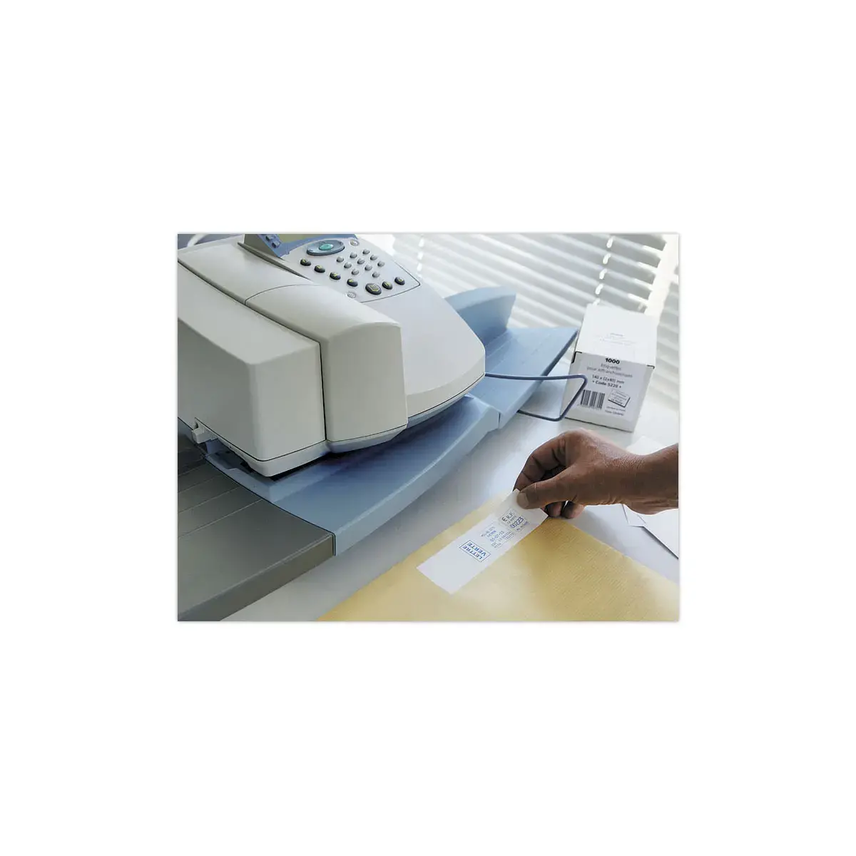 1000 Etiketten voor frankeermachines - 140x40mm = 1 etiket per vel