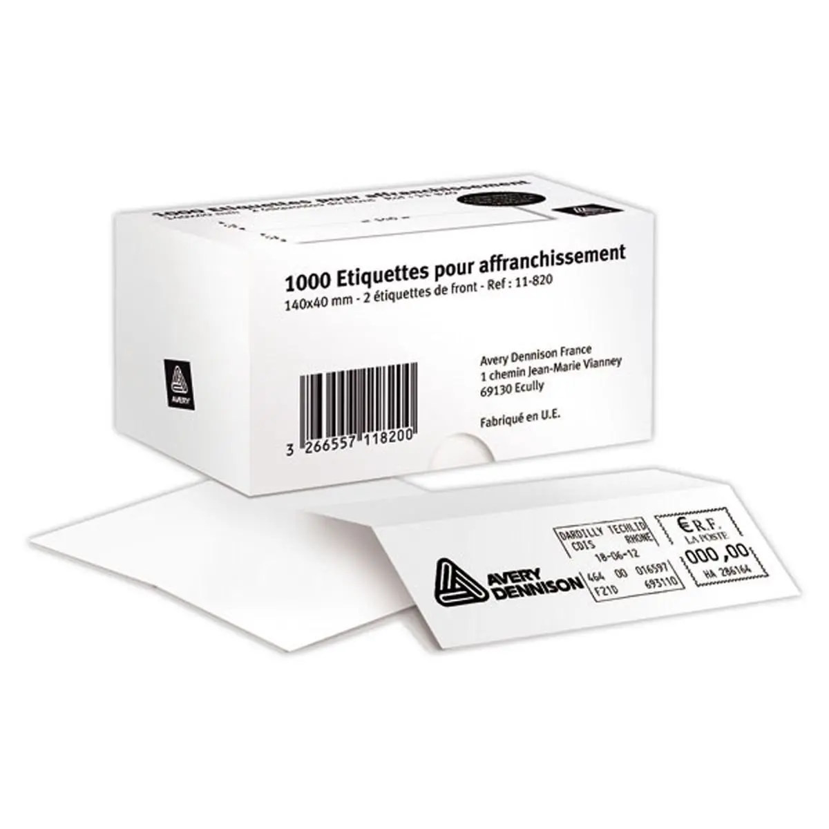 1000 Zelfklevende frankeeretiketten - 1 etiket per blad 155x39 mm