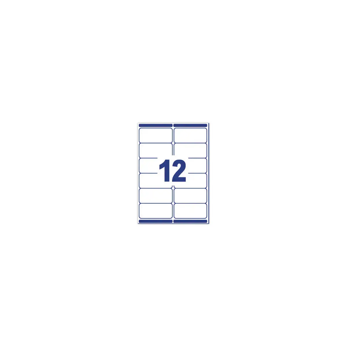 25 Vel van 12 makkelijk verwijderbare etiketten - 99 x 42 mm - Wit - AVERY