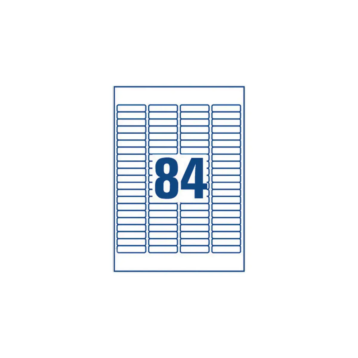 Vellen met 65 witte mini-etiketten - 46 x 11.1 mm - AVERY