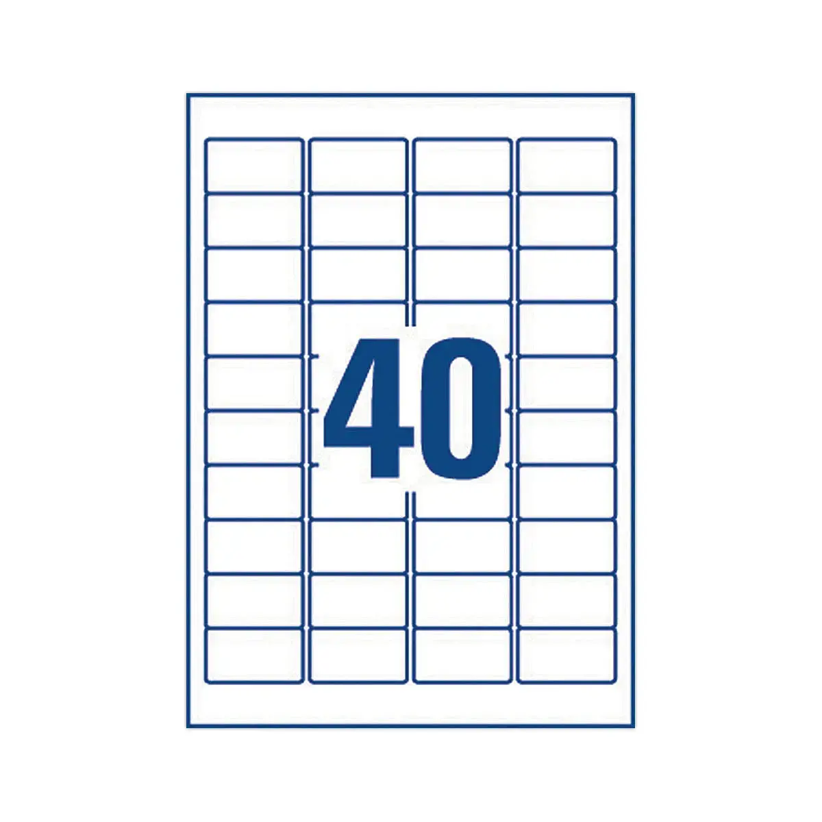100 Vellen met 64 witte mini-etiketten - 4,.5 x 16,9 mm - AVERY
