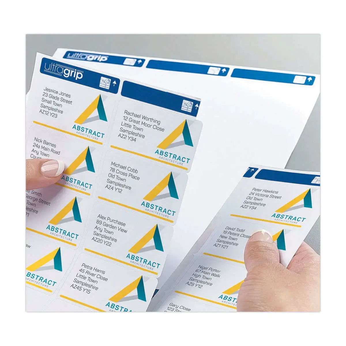 100 Vel met 21 witte adresetiketten voor laserprinters - 63,5 x 38,1 mm - AVERY