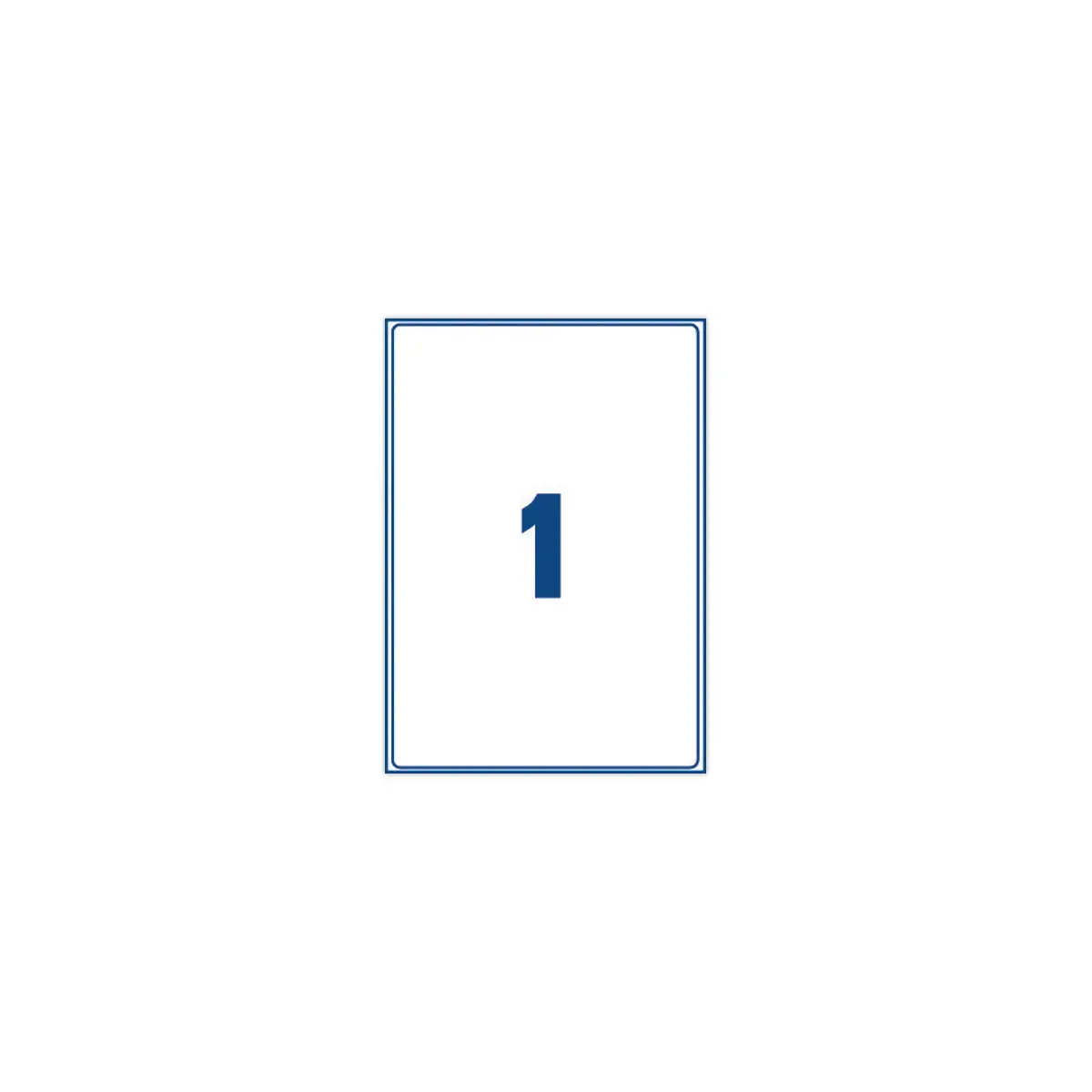 100 Vellen laseretiketten AVERY B 199,6 x H 289,1 mm - wit - 100 etik/doos