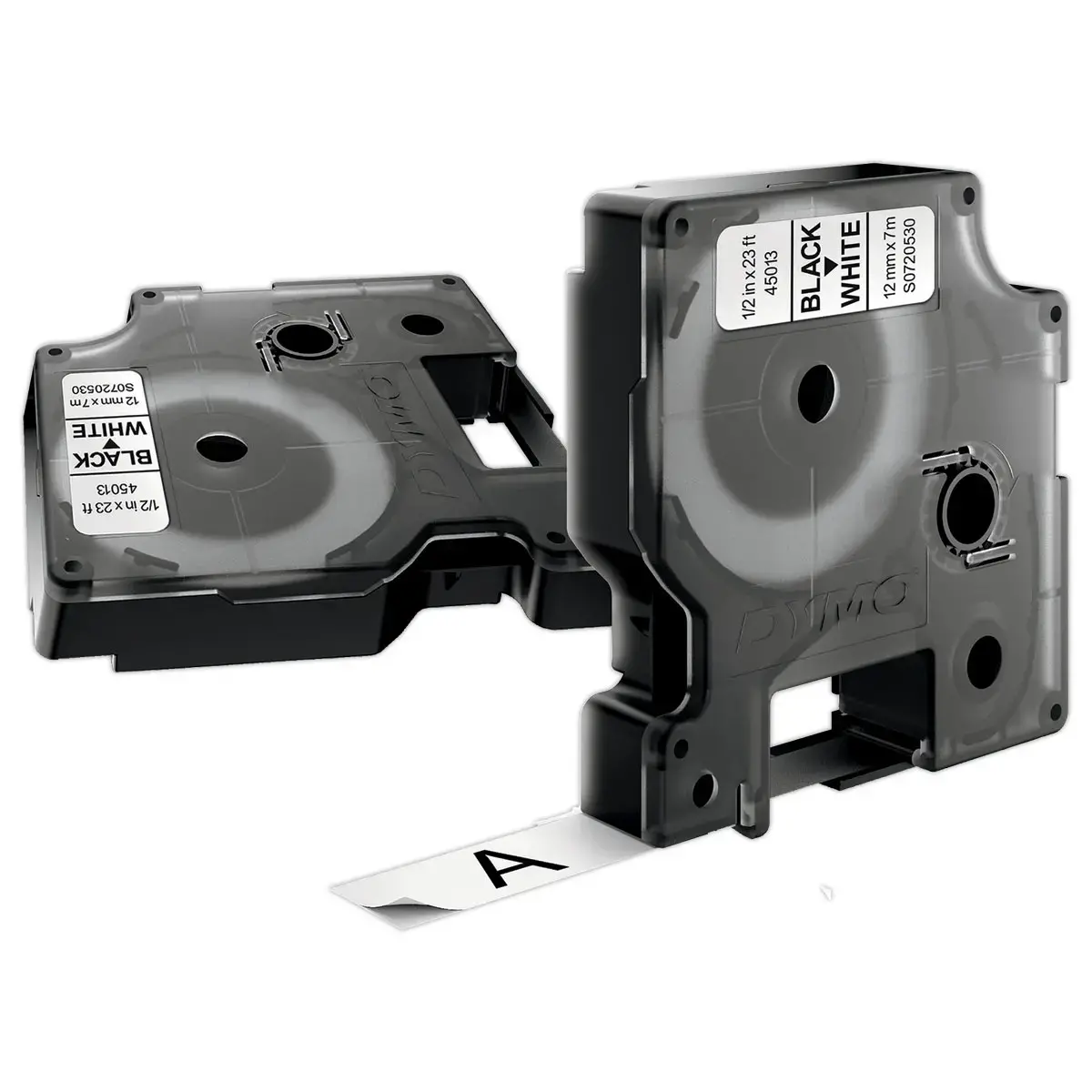 Tape DYMO D1 - 12mm - Opdruk Zwart/Ondergrond Wit