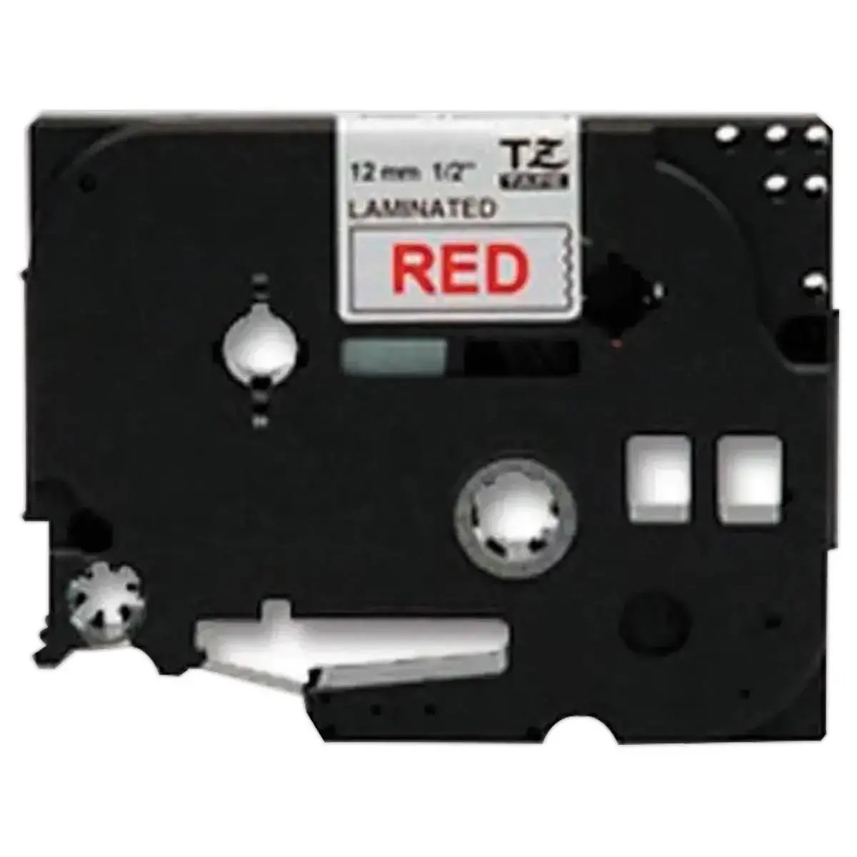 Tape en etiketten BROTHER TZ232 - 12mm- Rood/Wit