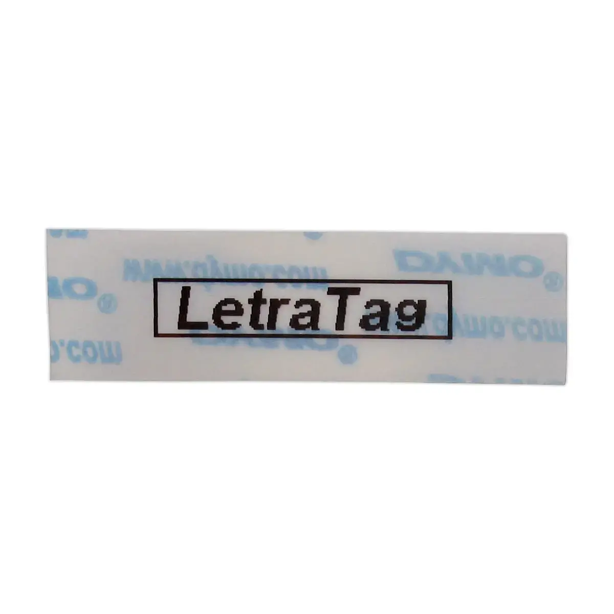 Transparante kunststof etiketten 1,2 cm voor de etiketteermachine Dymo Letratag 12267
