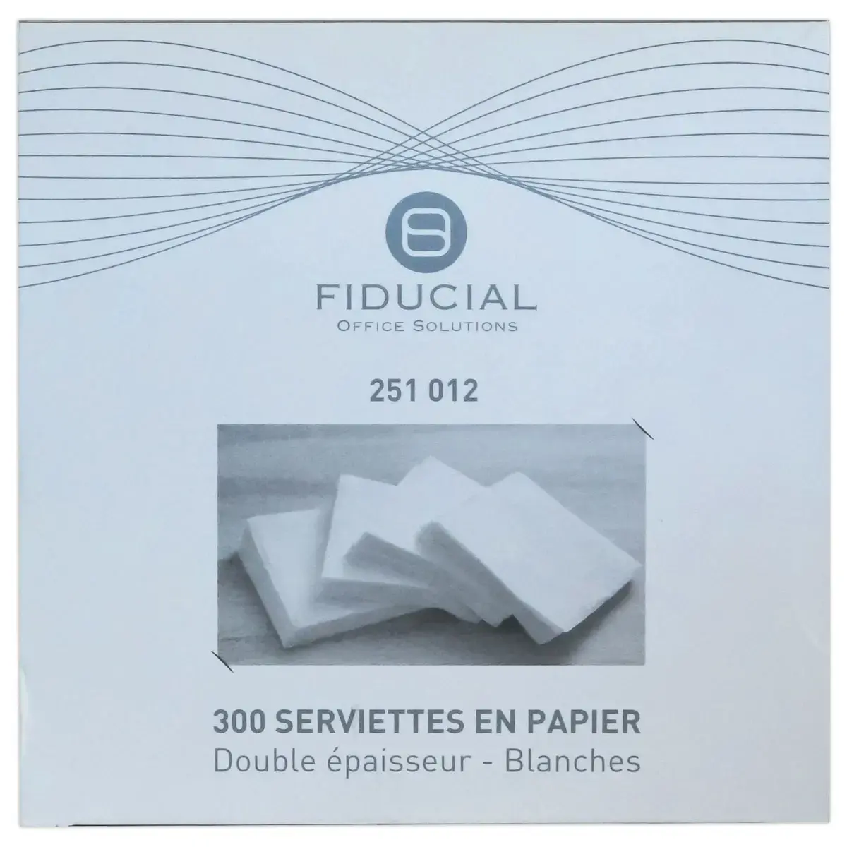300  Witte papieren servetten, twee lagen, 29 x 29 cm 